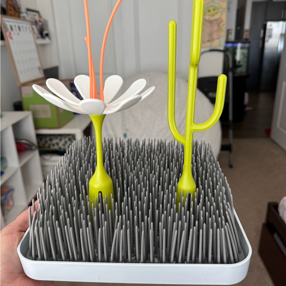 Boon grass drying rack for small dishes and bottles